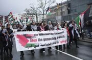 حامیان فلسطین در شهر مارسی فرانسه تظاهرات کردند