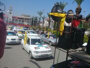 رژه خودرویی مردم رشت در حمایت از اقدام نظامی کشورمان علیه رژیم صهیونیستی