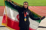طلای ۴۰۰ متر بامانع جوانان آسیا برگردن دختر ایرانی؛ تاریخ‌سازی عیدیان در دبی
