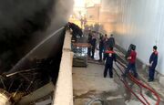 آتش‌سوزی کارخانه مبل در شهرک صنعتی شمس‌آباد تلفات جانی نداشت