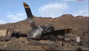 تصاویر ارتش یمن از لحظه شکار شدن جنگنده آمریکایی + فیلم