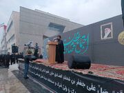 اجتماع بزرگ صادقیون همراه با تشییع پیکر شهید تازه تفحص شده در مشهد برگزار شد