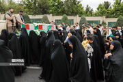 پیکر شهید گمنام دفاع مقدس در کرج تشییع شد 
