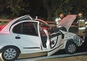 تصادف ۲ خودروی سواری در آبادان یک کشته و ۲ مصدوم به جا گذاشت