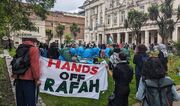 معترضان حامی فلسطین در دانشگاه «کوئین‌ماری» لندن اردوگاه برپا کردند