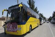 زائران اهل خراسان رضوی حرم امام خمینی(ره) با ۲۸۹ اتوبوس به تهران اعزام شدند