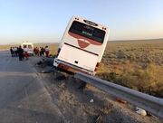 برخورد کامیون با اتوبوس در محور کاشان - نطنز ۶ مصدوم برجا گذاشت