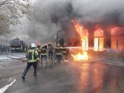 آتش‌سوزی کارخانه پنبه سبزوار مهار شد + فیلم