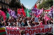 هزاران زن در فرانسه علیه حزب راست افراطی «مارین لوپن» تظاهرات کردند