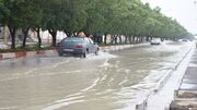 بارش باران و جاری شدن سیل در اردستان ادامه دارد
