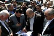 بازدید وزیر کشور از پروژه بزرگراه شهید بروجردی در جنوب تهران