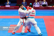 مبارزه کاراته‌کاران خراسان رضوی در مسابقات آسیای مرکزی