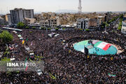 مراسم تشییع پیکر رئیس جمهور و همراهان شهیدش در تهران - ۲