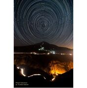 "تیر ستارگان بر فراز دماوند" از دوربین عکاس