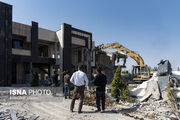 تخریب ساخت و ساز غیرمجاز در ساوجبلاغ