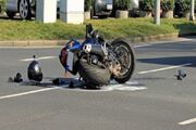 جان باختن یک جوان به علت واژگونی موتورسیکلت غیرمجاز