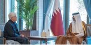 عارف با امیر قطر دیدار کرد