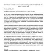 نامه اعلام همبستگی اعضای هیئت علمی دانشگاه‌های خراسان شمالی با دانشجویان و اساتید معترض دانشگاه‌های آمریکا علیه جنایات رژیم صهیونیستی