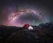تصاویر | راه کهکشان در آیینه دریاچه‌های جهان
