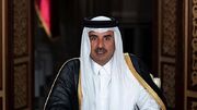 ببینید | لحظه خروج امیر قطر از هواپیما در خاک ایران برای شرکت در مراسم یادبود رئیسی