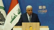 ببینید | ادای احترام رئیس حشد الشعبی عراق و هیئت همراه به رئیس‌جمهور ایران و همراهان