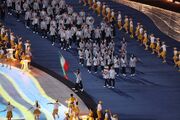 ببینید | رژه کاروان ایران در مراسم افتتاحیه المپیک 2024 پاریس
