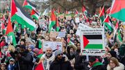 هزاران اروپایی حامی فلسطین به خیابان‌ها آمدند