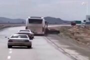 فیلم/ لجبازی راننده اتوبوس با راننده پژو در جاده حادثه آفرید