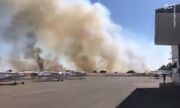فیلم/ تلاش برای مهار آتش سوزی در کالیفرنیای آمریکا