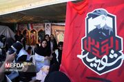 گزارش تصویری/خدمت رسانی بسیج جامعه پزشکی دانشگاه علوم پزشکی تهران در راهپیمایی روز قدس