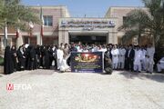 تجمع دانشگاهیان علوم پزشکی ایرانشهر در حمایت از عملیات «وعده صادق»