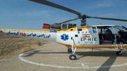 پرواز بالگرد اورژانس دانشگاه علوم پزشکی کردستان برای امدادرسانی