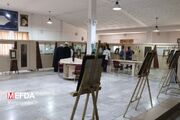 گزارش تصویری/افتتاح نمایشگاه آثار خوشنویسی توانخواه مریوانی در دانشگاه علوم پزشکی کردستان