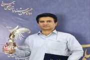 حامد حیدری ذاکر کارمند دانشگاه علوم پزشکی کرمانشاه در فیلم کوتاه موفق به کسب مقام اول شد