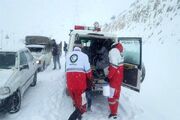 امدادرسانی هلال احمر زنجان به ۱۱۲ گرفتار در برف و کولاک