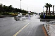 بارش شدید باران و آبگرفتگی معابر در ریاض عربستان+فیلم