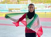 مدال طلای ۴۰۰ متر با مانع آسیا به بانوی دونده ایران رسید