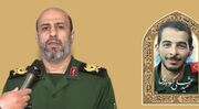 پیام تصویری سردار حیدرنیا در پی شهادت پاسدار البرزی