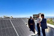 نخستین نیروگاه خورشیدی ازمحل درآمدهای موقوفات زنجان راه اندازی شد