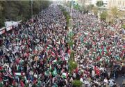 تظاهرات بزرگ مردم کراچی در حمایت از فلسطین و توقف جنگ در غزه
