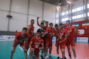 قهرمانی زود هنگام نوجوانان ایران در لیگ‌ والیبال آسیای مرکزی