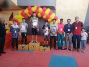 برگزاری مسابقه سنگ‌نوردی داخل سالن ماده بولدرینگ رده سنی نوجوانان در استان البرز - کرج