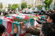 پیکر ٣ شهید پلیس تهران تشییع شد