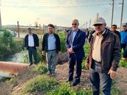 بازدید میدانی استاندار خوزستان از عملیات دفع آبهای سطحی اهواز