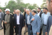 بازدید استاندار خوزستان از پروژه ساخت بیمارستان حمیدیه