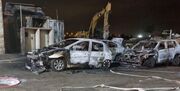 شهرک‌نشینان صهیونیست حمله کردند؛ دهها خودروی فلسطینی‌ها در آتش سوخت