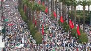 ۱۰۰ تظاهرات در ۴۸ شهر مراکش در حمایت از غزه برگزار شد