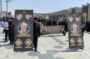 برگزاری مراسم تشییع و تدفین پدر شهیدان حجازی در حرم مطهر رضوی 