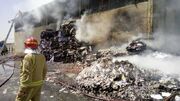 آتش سوزی در سوله کاغذ خردکنی خاوران