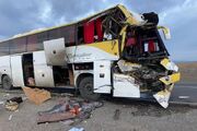 ۷ کشته و مصدوم بر اثر تصادف اتوبوس با وانت نیسان در ورزقان
